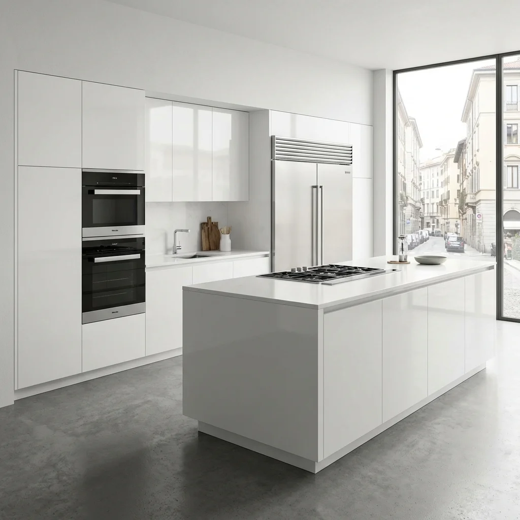 Cucina moderna con ante laccate