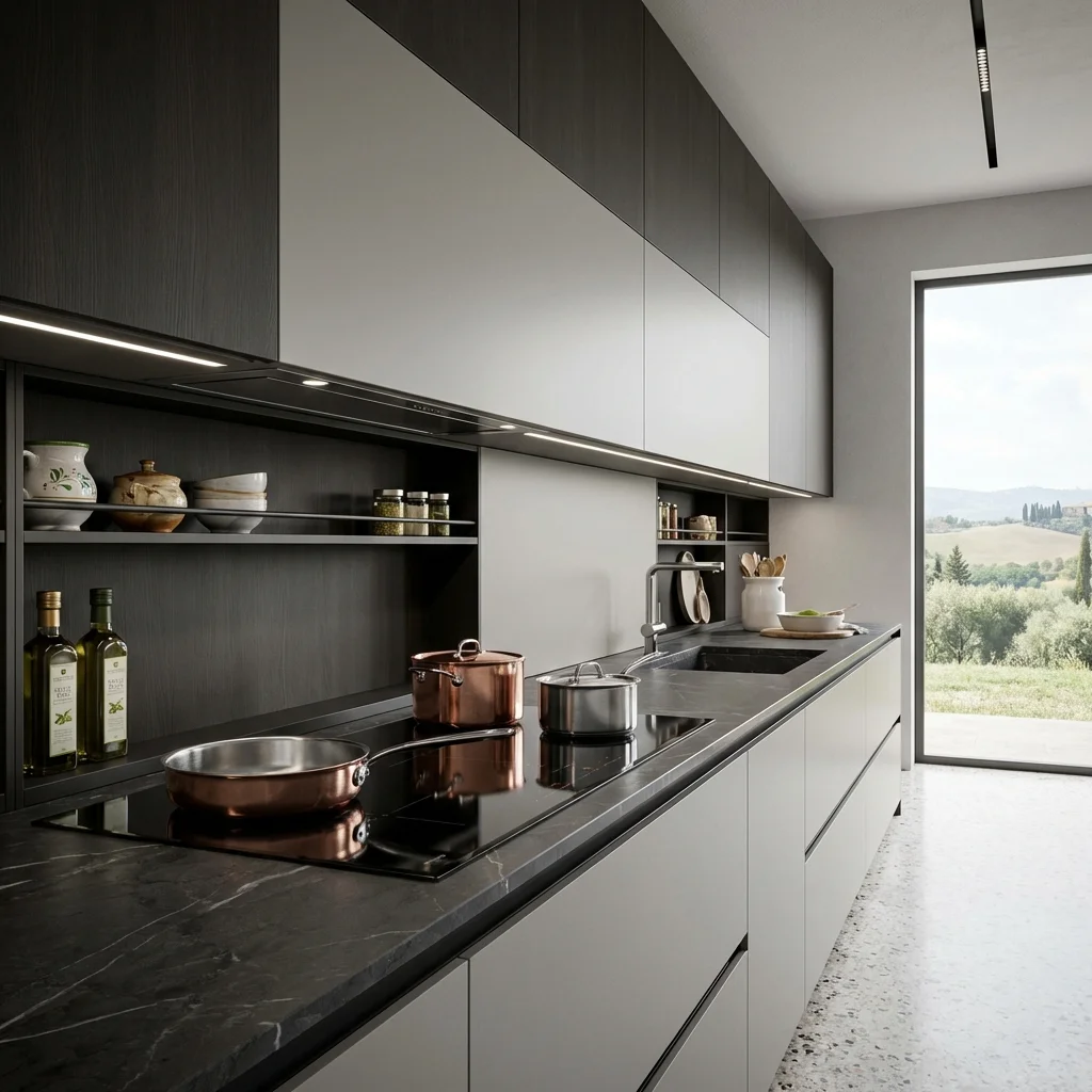 Piano cottura e ante